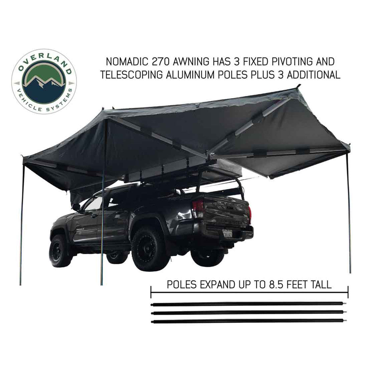 HD Nomadic 270 Degree Awning - Driver Side