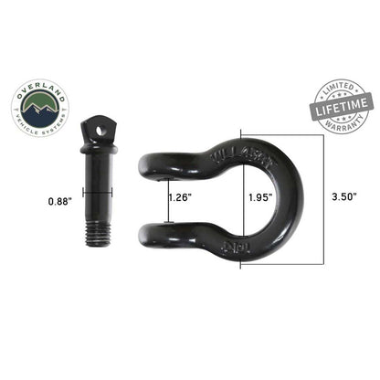 Recovery Shackle D-Ring 3/4" 4.75 Ton